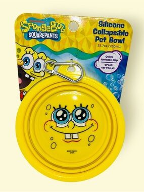 NWT SpongeBob Collapsible Pet Bowl